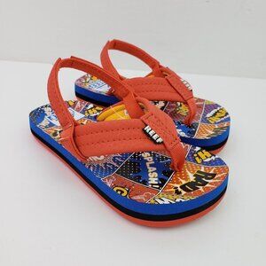 Reef Little Ahi Comic Book Toddler Boys Size 5/6 Back Strap Flip Flop Sandals